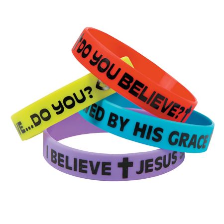 Jesus rubber bracelets